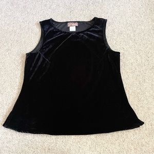 April Cornell medium velvet sleeveless tank top